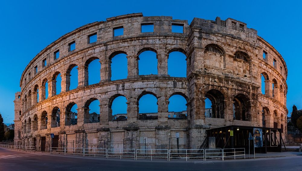 The Roman amphitheatre in Pula