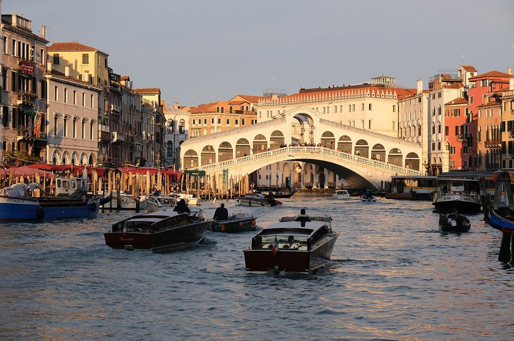 The Grand Canal and Rialto Bridge, Venice